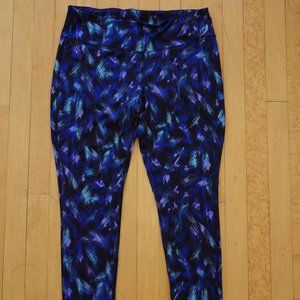 Exertek Purple Multi Geometric Athletic Leggings